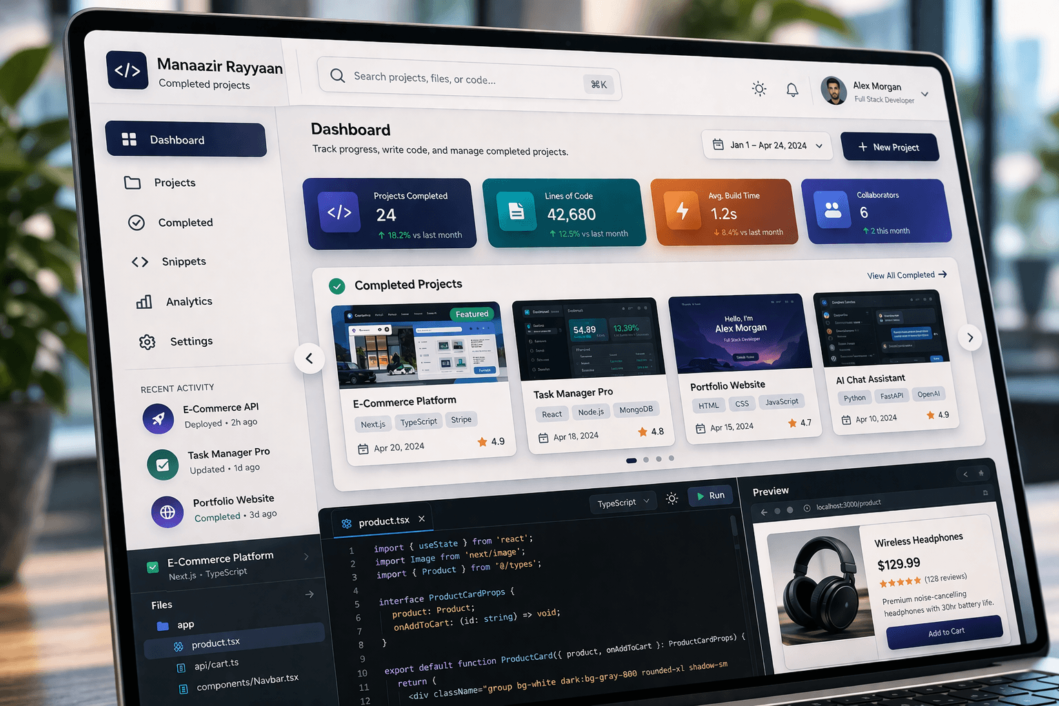 Completed projects preview